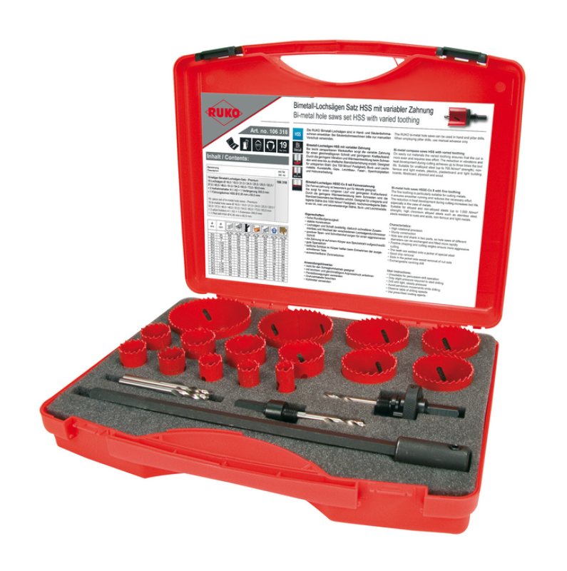 Ruko Bi-Metall Lochsägen Satz Premium